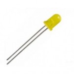 LED 5MM AMARELO PACOTE 10 UNID.