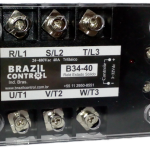 Rele Estado Solido Trifásico 40A 24 a 480VAC Controle 3-32VDC